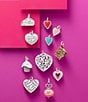 James Avery Enamel Small Heart Charm, Color:Pink - Image 4