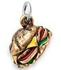 Color:Sterling Multi Color - Image 1 - Enamel Sterling Silver Cheeseburger Charm