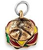Color:Sterling Multi Color - Image 2 - Enamel Sterling Silver Cheeseburger Charm