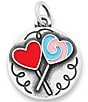 James Avery Enamel U R Sweet Lollipop Charm, Color:Sterling Silver - Image 2