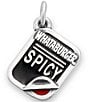 James Avery Enamel Whataburger Spicy Ketchup Novelty Charm, Color:Sterling Multi - Image 1