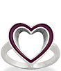 James Avery Enamel White Open Heart Ring - Image 4
