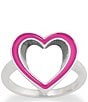 James Avery Enamel White Open Heart Ring - Image 1