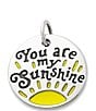Color:Sterling Yellow - Image 1 - Enamel #double;You Are My Sunshine#double; Charm