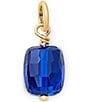 James Avery Faceted Gemstone Bead Pendant Charm, Color:14K Gold/Blue Spinel - Image 1