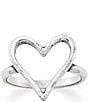 Color:Sterling Silver - Image 1 - Fearless Heart Ring