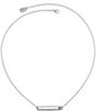 Color:Amethyst - Image 1 - February Birthstone Amethyst Engravable Horizon Necklace