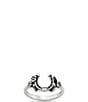 James Avery Floral Horseshoe Ring - Image 1