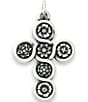 Color:Sterling Silver - Image 1 - Flowering Cross Charm