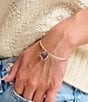 James Avery Flowering Vines Heart Charm, Color:Silver - Image 2
