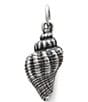 Color:Silver - Image 1 - Fluted Conch Shell Charm