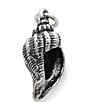 Color:Silver - Image 2 - Fluted Conch Shell Charm
