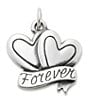 Color:Sterling Silver - Image 1 - Forever Love Charm