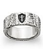 Color:Sterling Silver - Image 1 - Forged Faith, Hope & Love Band
