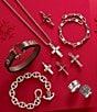 James Avery From The Heart Cross Charm, Color:Sterling Silver - Image 3