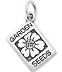 Color:Sterling Silver - Image 1 - Garden Seed Packet Charm