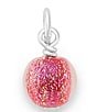 Color:Neon Pink - Image 1 - Glitter Mini Art Glass Bead Charm