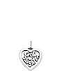 James Avery God Daughter Heart Sterling Silver Charm - Image 1