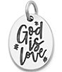 Color:Sterling Silver - Image 1 - God is Love Charm