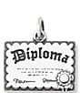Color:Sterling Silver - Image 1 - Graduation Diploma Charm