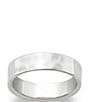 Color:Sterling Silver - Image 1 - Sterling Silver Hammered Band Ring