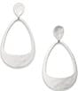 James Avery Hammered Open Orbital Drop Earrings, Color:Sterling Silver - Image 1