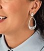 James Avery Hammered Open Orbital Drop Earrings, Color:Sterling Silver - Image 2