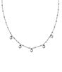 Color:Sterling Silver - Image 1 - Heart Drops Necklace
