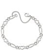 James Avery Heart Figaro Sterling Silver Charm Bracelet - Image 1