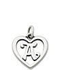 James Avery Heart Initial Charm - Image 1