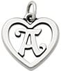 Color:A - Image 1 - Heart Initial Charm