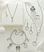 James Avery Heart Initial Charm, Color:A - Image 2