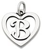 James Avery Heart Initial Charm, Color:B - Image 1