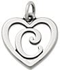 Color:C - Image 1 - Heart Initial Charm