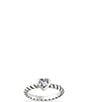 James Avery Heart Twisted Wire Ring with Lab-Created White Crystal Sapphire - Image 1