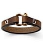 Color:Bronze Brown - Image 2 - Hold Fast Leather Bracelet