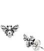 Color:Sterling Silver - Image 2 - Honey Bee Ear Posts