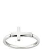 Color:Sterling Silver - Image 1 - Horizon Cross Ring