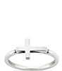 James Avery Horizon Cross Ring, Color:Sterling Silver - Image 1