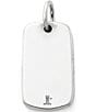 Color:Silver - Image 2 - Jewelry Engravable Tag & Cross Pendant