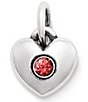 James Avery Keepsake Heart Birthstone with Gem Charm - Image 6