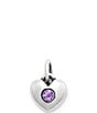 James Avery Keepsake Heart Birthstone with Gem Charm - Image 2