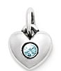 James Avery Keepsake Heart Birthstone with Gem Charm - Image 3