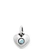 James Avery Keepsake Heart Birthstone with Gem Charm - Image 3