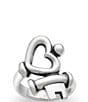 Color:Sterling Silver - Image 1 - Key to My Heart Ring