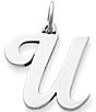 Color:ALL - Image 1 - Large Script Initial Pendant Charm