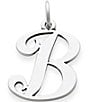 Color:B - Image 1 - Large Script Initial Pendant Charm