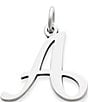 Color:A - Image 1 - Large Script Initial Pendant Charm