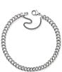 Color:Sterling Silver - Image 2 - Light Double Curb Charm Bracelet
