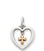 James Avery Love and Faith Heart Dangle Charm - Image 1